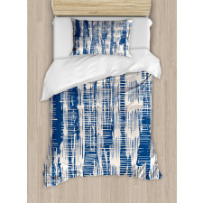 Abstract Stripy Grunge Duvet Cover Set