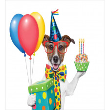 Party Dog and Balloons Duvet Cover Set