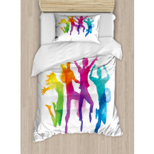 Rainbow Colored Teens Duvet Cover Set