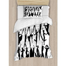 Dancer Silhouettes Duvet Cover Set