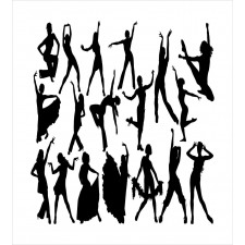 Dancer Silhouettes Duvet Cover Set