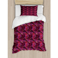 Abstract Leaves Foliage Duvet Cover Set
