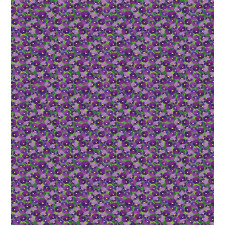 Green Field with Pansy Duvet Cover Set
