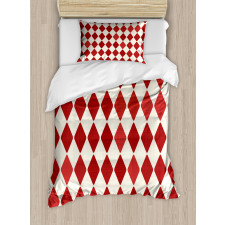 Vintage Harlequin Design Duvet Cover Set