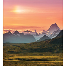 Mountains and Sunset Duvet Cover Set
