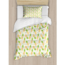 Summer Fruits Arrangement Duvet Cover Set