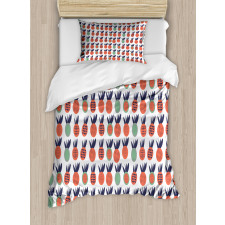 Triangles and Lines Duvet Cover Set