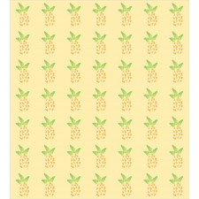 Watercolor Pineapple Duvet Cover Set