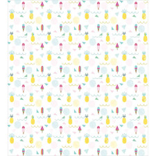 Ice Cream Pineapple Duvet Cover Set