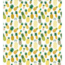 Cartoon Fruits Pineapples Duvet Cover Set