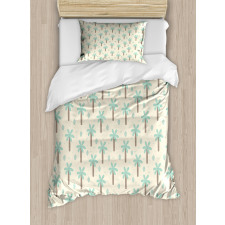 Cartoon Forest Cactus Duvet Cover Set