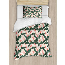 Exotic Flora and Leaves Duvet Cover Set