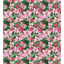 Hawaiian Spring Blossoms Duvet Cover Set