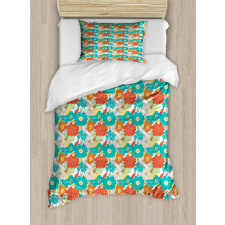 Doodle Fresh Spring Duvet Cover Set