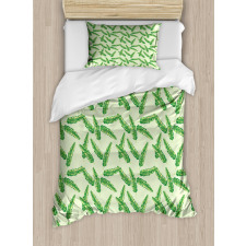 Jumbled Plants Duvet Cover Set