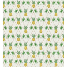 Palm Tree Pineapples Duvet Cover Set