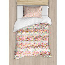 Cconfectionary Candies Duvet Cover Set