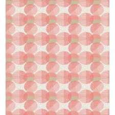 Dash Lines Circle Print Duvet Cover Set