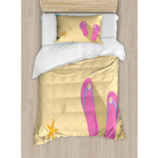 Grainy Looking Sands Duvet Cover Set