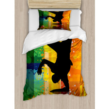 Breakdancer at Disco Duvet Cover Set