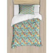 Snails and Mollusks Duvet Cover Set