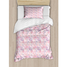 Pink Shade Rose Blending Duvet Cover Set