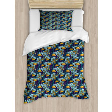 Keel-Billed Toucan Bird Duvet Cover Set
