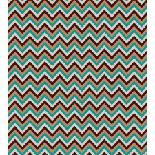 Retro Color Zigzag Line Duvet Cover Set