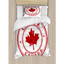 Rubber Stamp Design Duvet Cover Set