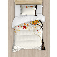 Semtember Maple Leaves Duvet Cover Set