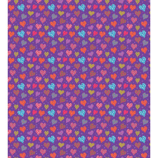 Colorful Romantic Pattern Duvet Cover Set