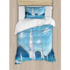 Sailing Landscape Duvet Cover Set