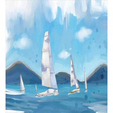 Sailing Landscape Duvet Cover Set