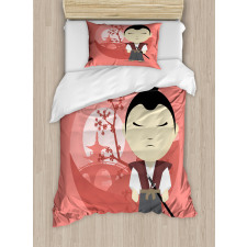 Funny Japan Cartoon Duvet Cover Set