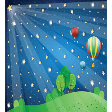 Cartoon Balloons Stars Duvet Cover Set