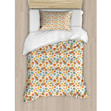 Colorful Doodle Universe Duvet Cover Set