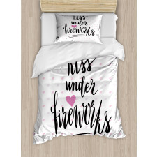 Hearts and Lipstick Duvet Cover Set