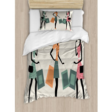 Shopping Theme Duvet Cover Set