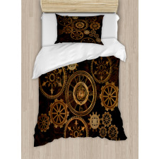 Dark Shade Wheels Duvet Cover Set