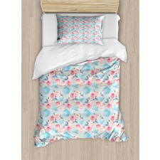 Teapots Roses Duvet Cover Set