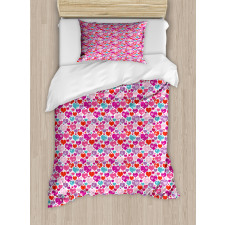 Hearts Swirls Duvet Cover Set