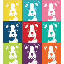 Pop Art Dogs Duvet Cover Set