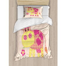 Childish Patchwork Cow Duvet Cover Set