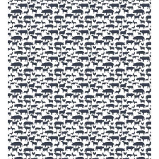 Silhouette Farm Animals Duvet Cover Set