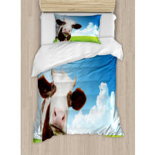 Staring Brown Animal Duvet Cover Set