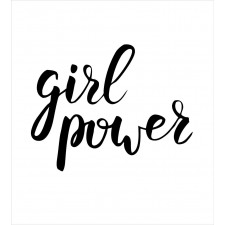 Girl Power Feminist Text Duvet Cover Set