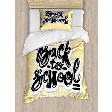 Back to School Chalky Duvet Cover Set