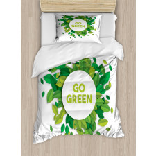 Go Green Eco Awareness Duvet Cover Set