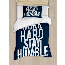 Work Hard Stay Humble Duvet Cover Set