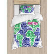 Equality Around World Duvet Cover Set